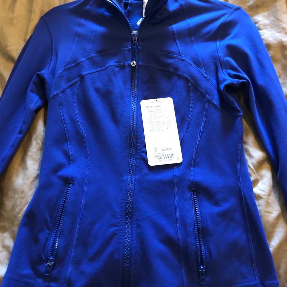 Lululemon Define Jacket sable Blue size 8